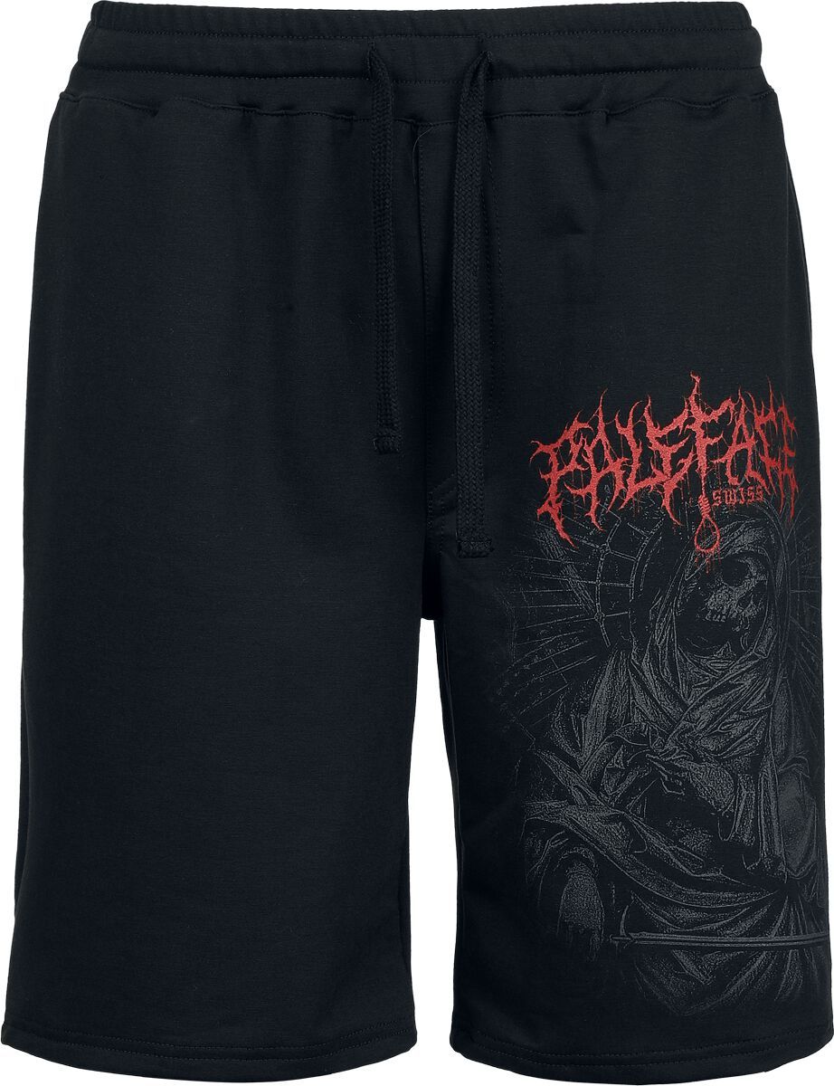 Paleface Swiss Reaper Red Teplákové šortky černá - RockTime.cz