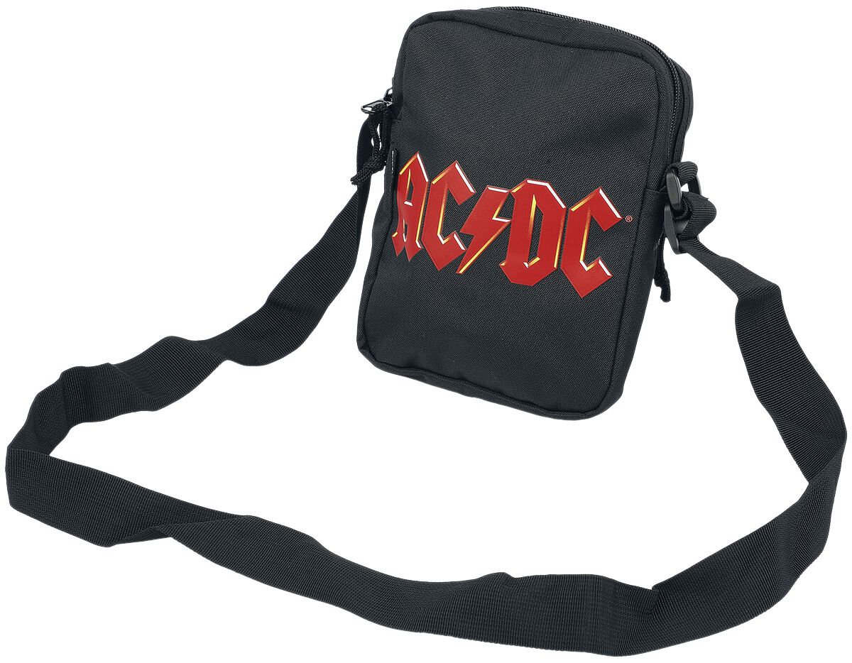 AC/DC Rocksax - AC/DC Logo Taška pres rameno cerná/cervená - RockTime.cz