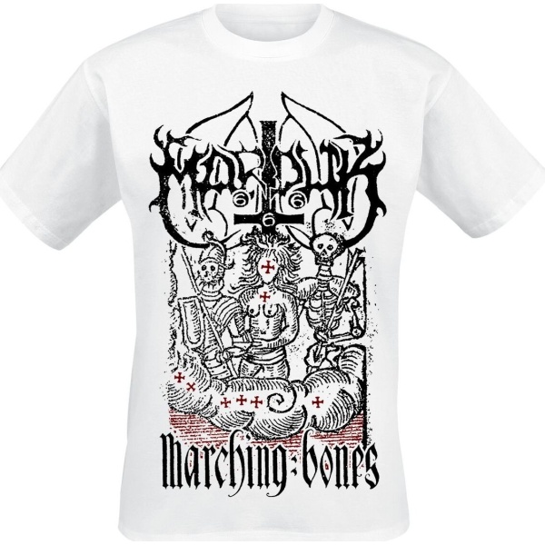 Marduk Marching Bones Tričko bílá - RockTime.cz