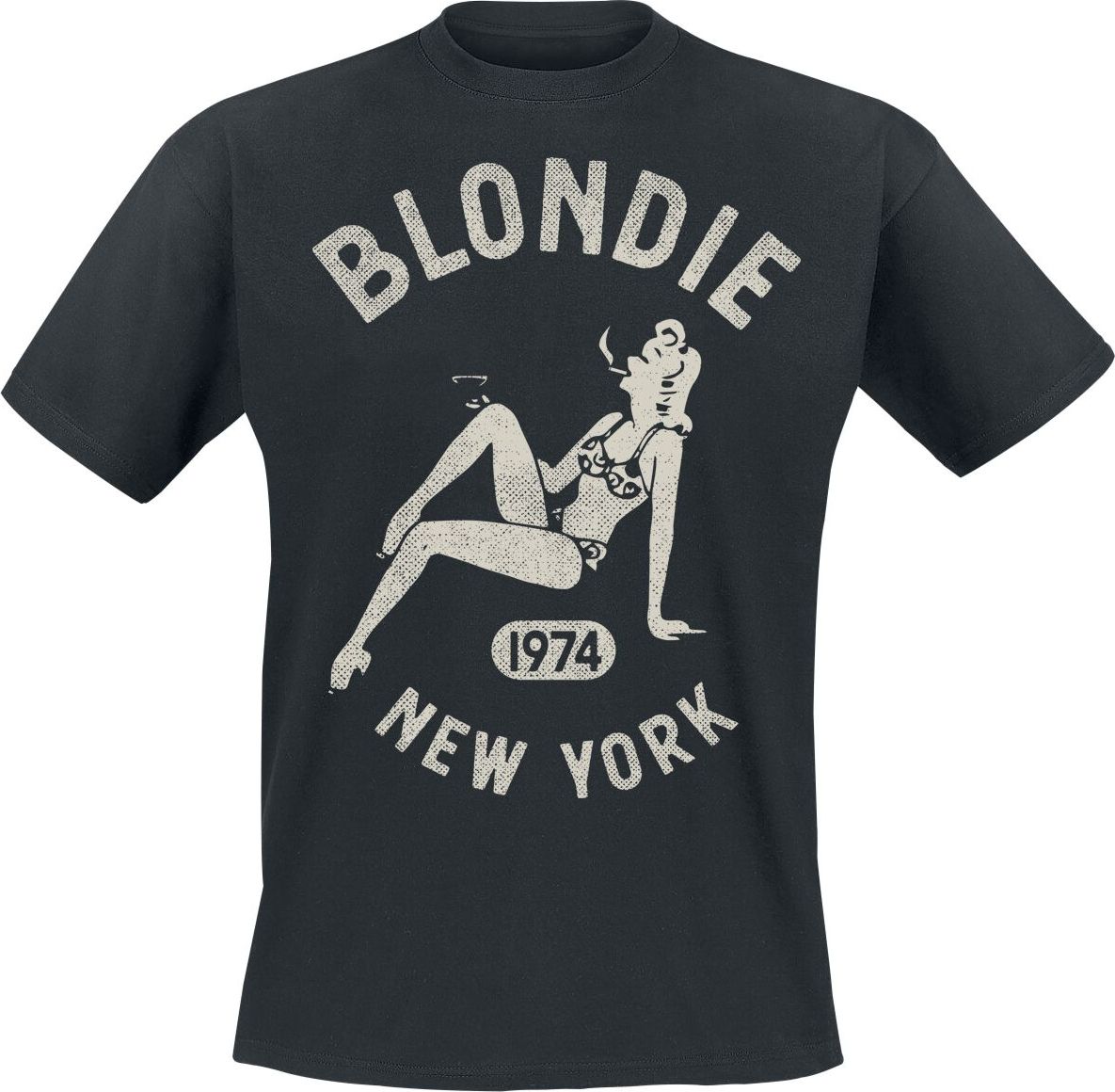Blondie Bar Girl 1984 Tričko černá - RockTime.cz
