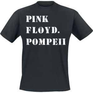 Pink Floyd Pompeii Stencil Tričko černá - RockTime.cz