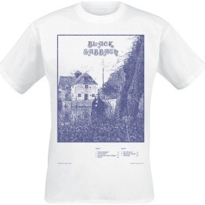 Black Sabbath Self Titled Tracklist Tričko bílá - RockTime.cz