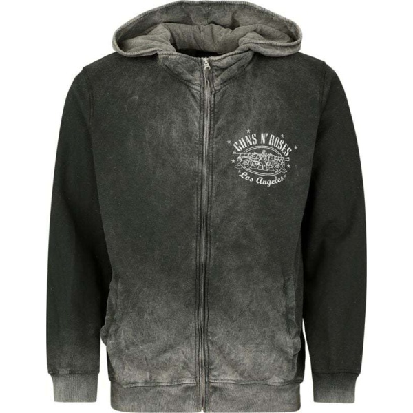 Guns N' Roses Paradise City Mikina s kapucí na zip šedá - RockTime.cz