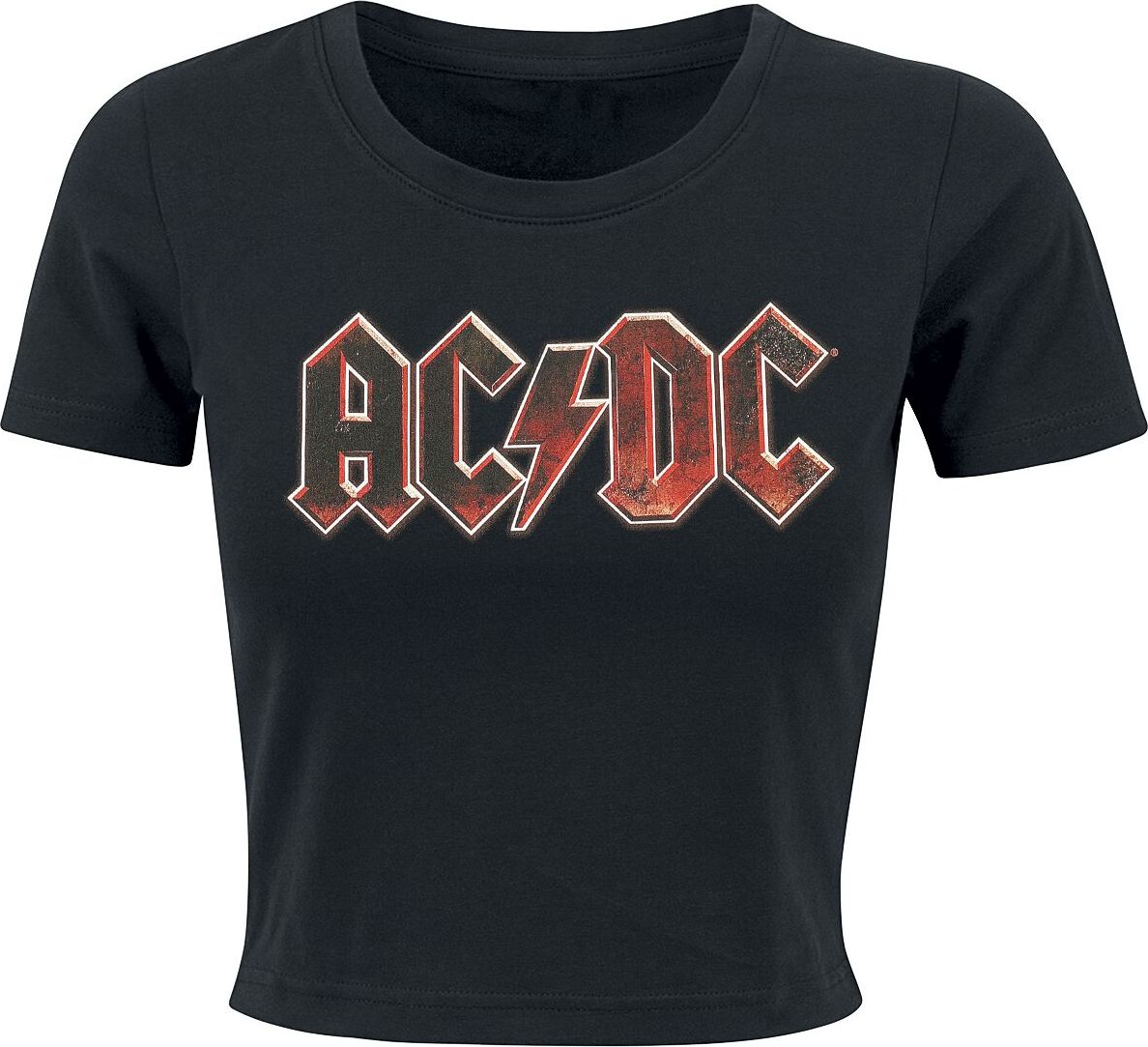 AC/DC Metal Logo Dámské tričko černá - RockTime.cz