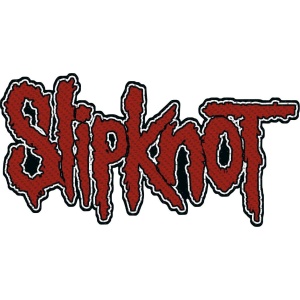 Slipknot Slipknot Logo nášivka cervená/cerná - RockTime.cz