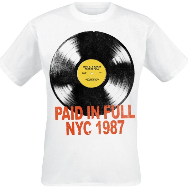 Eric B. & Rakim Paid Records Tričko bílá - RockTime.cz