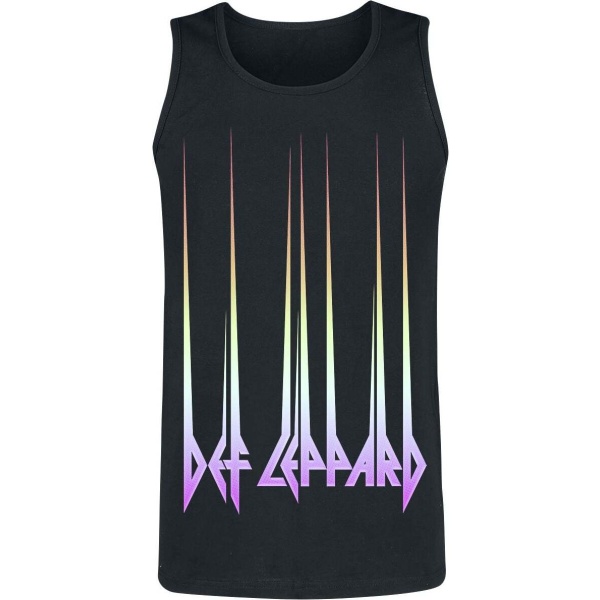 Def Leppard Gradient Logo Tank top černá - RockTime.cz