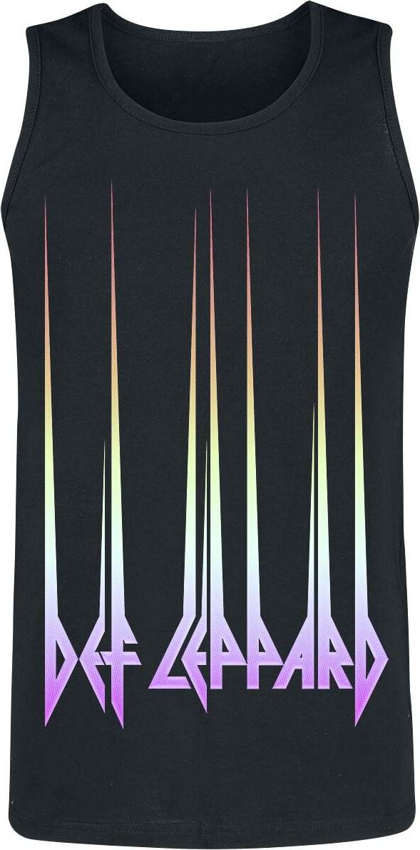 Def Leppard Gradient Logo Tank top černá - RockTime.cz