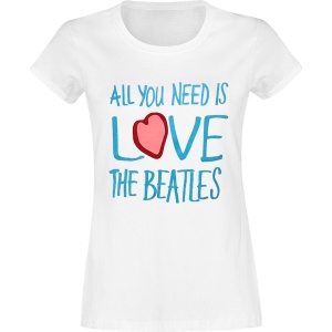 The Beatles Love Dámské tričko bílá - RockTime.cz