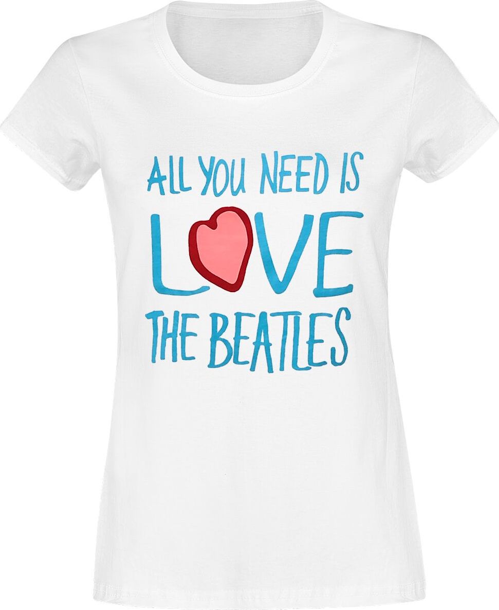 The Beatles Love Dámské tričko bílá - RockTime.cz