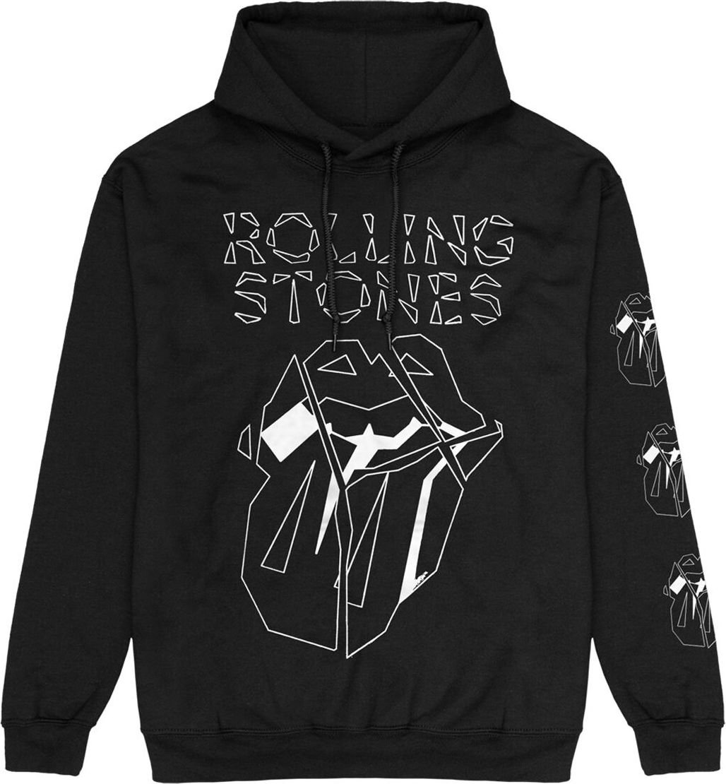 The Rolling Stones Hackney Diamonds Marker Shards Mikina s kapucí černá - RockTime.cz