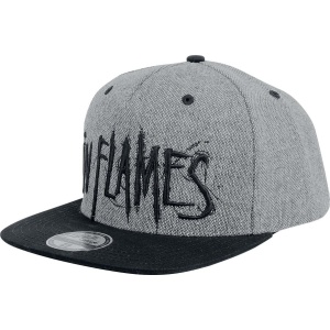 In Flames Logo kšiltovka cerná/šedá - RockTime.cz