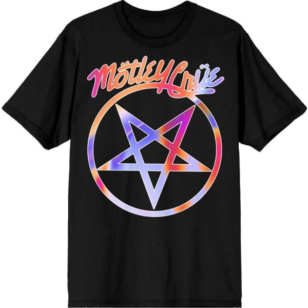 Mötley Crüe Gradient Logo Tričko černá - RockTime.cz