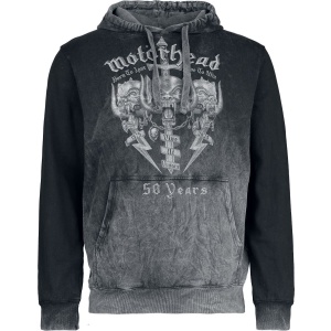 Motörhead Core 50th Mikina s kapucí šedá - RockTime.cz