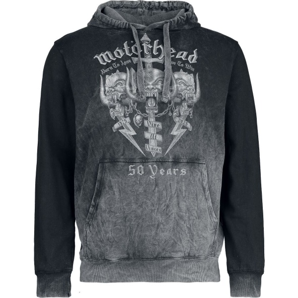 Motörhead Core 50th Mikina s kapucí šedá - RockTime.cz