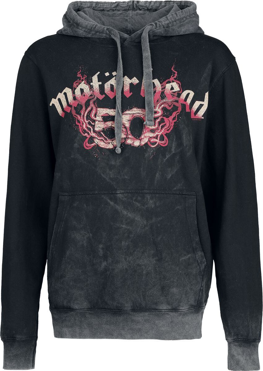 Motörhead Warpig Flames Mikina s kapucí šedá - RockTime.cz