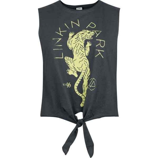 Linkin Park Amplified Collection - Tiger Dámský top charcoal - RockTime.cz