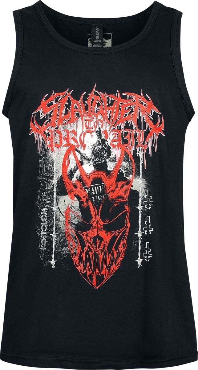 Slaughter To Prevail Red Mask Kostolom Tank top černá - RockTime.cz