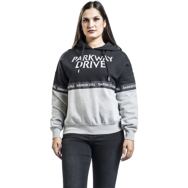 Parkway Drive EMP Signature Collection Dámská mikina s kapucí světle šedá / černá - RockTime.cz