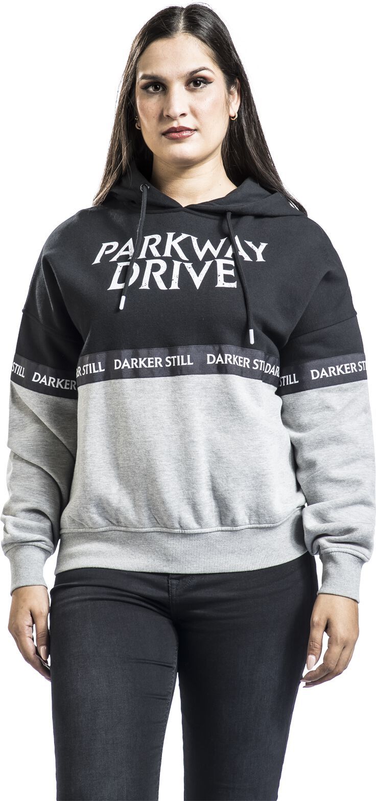 Parkway Drive EMP Signature Collection Dámská mikina s kapucí světle šedá / černá - RockTime.cz