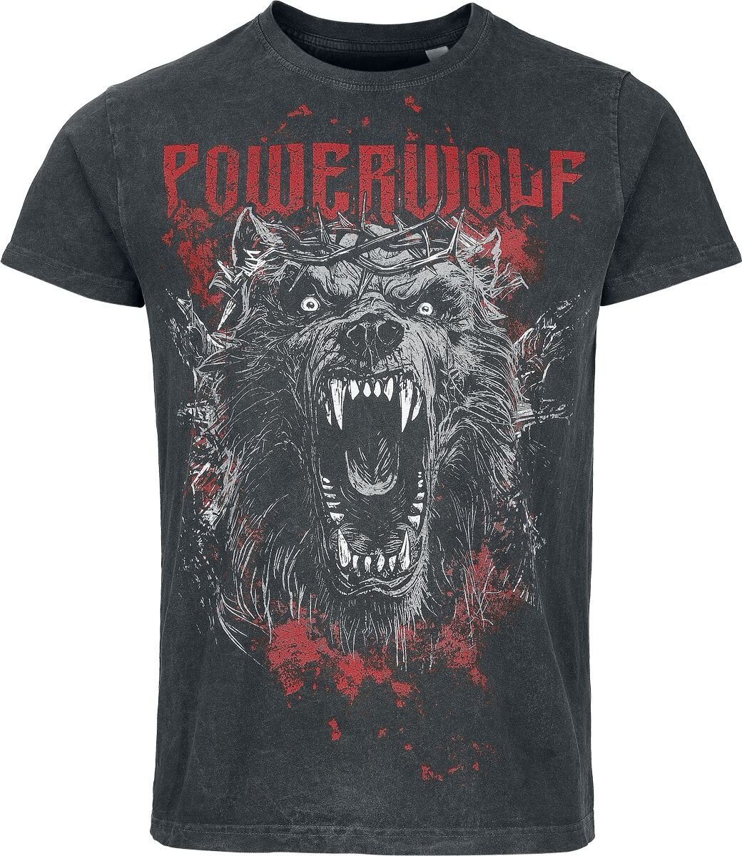 Powerwolf Chaos Tričko tmavě šedá - RockTime.cz