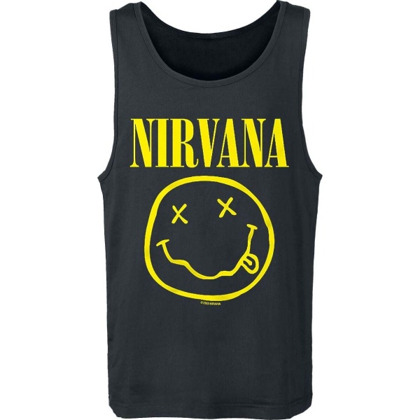 Nirvana Logo Tank top černá - RockTime.cz
