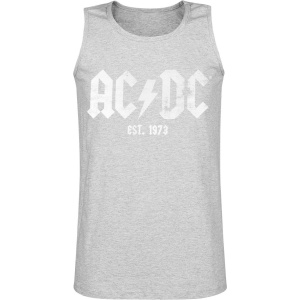 AC/DC Est. 1973 Tank top smíšená svetle šedá - RockTime.cz