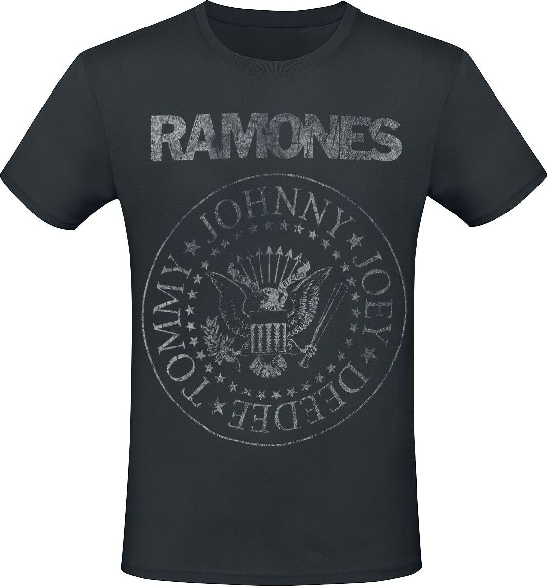 Ramones Hey Ho Let's Go - Heavyweight Tričko černá - RockTime.cz