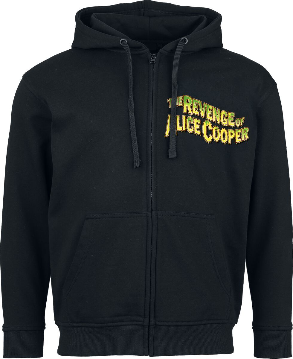 Alice Cooper Revenge Experimentation Mikina s kapucí na zip černá - RockTime.cz
