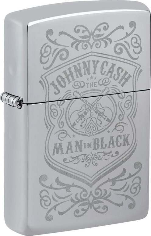 Johnny Cash Zippo - Man In Black Zippo zapalovač standard - RockTime.cz