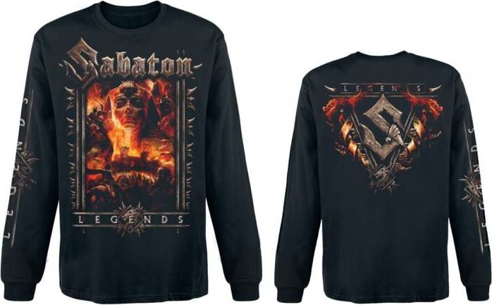 Sabaton Legends Tričko s dlouhým rukávem černá - RockTime.cz