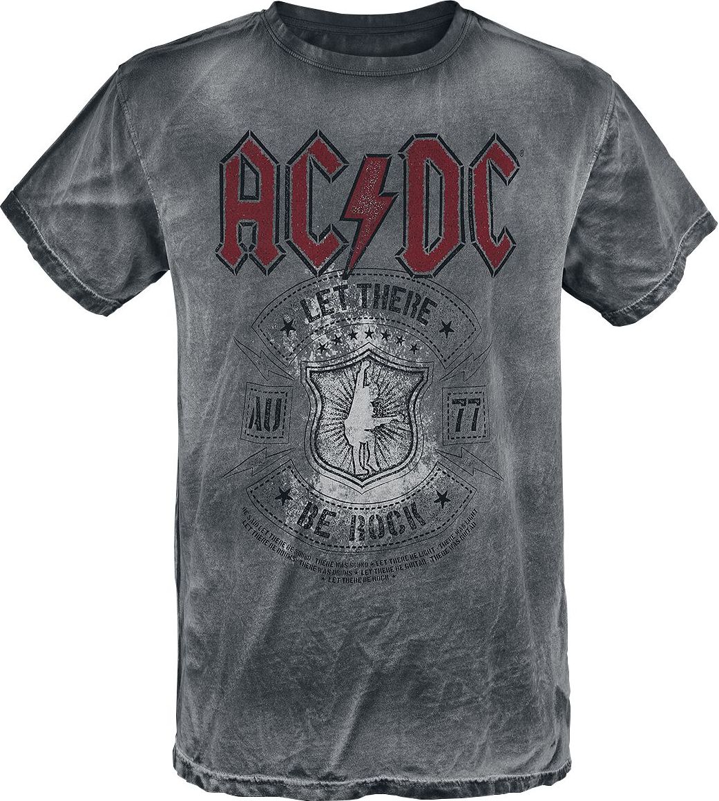 AC/DC Let there be Rock Tričko šedá - RockTime.cz