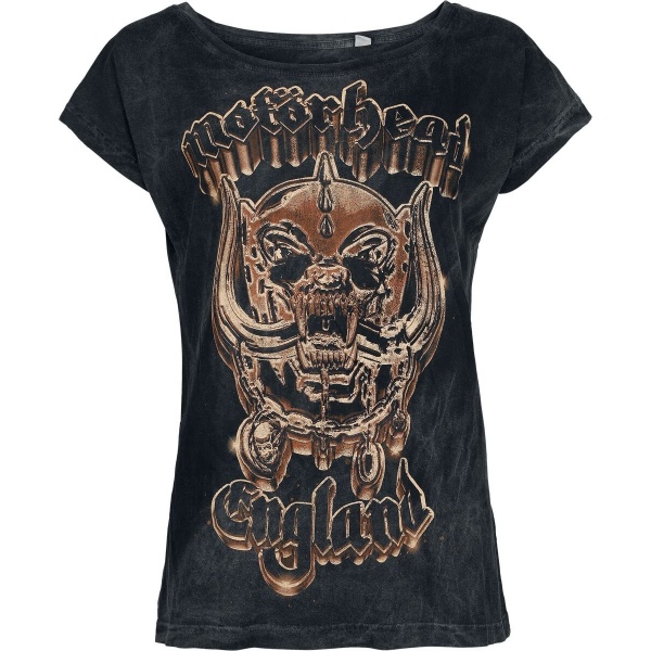 Motörhead Gold Warpig Dámské tričko antracitová - RockTime.cz