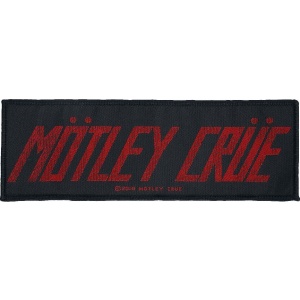 Mötley Crüe Mötley Crüe Logo nášivka cerná/cervená - RockTime.cz