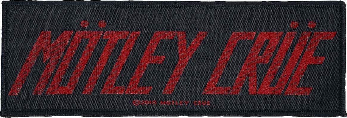 Mötley Crüe Mötley Crüe Logo nášivka cerná/cervená - RockTime.cz