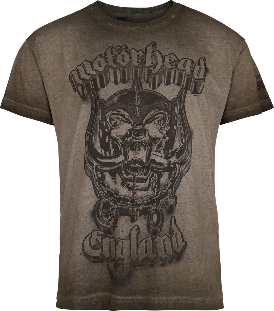 Motörhead England Tričko hnědá - RockTime.cz