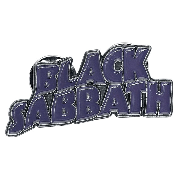 Black Sabbath Purple Wavy Logo Odznak šeríková - RockTime.cz