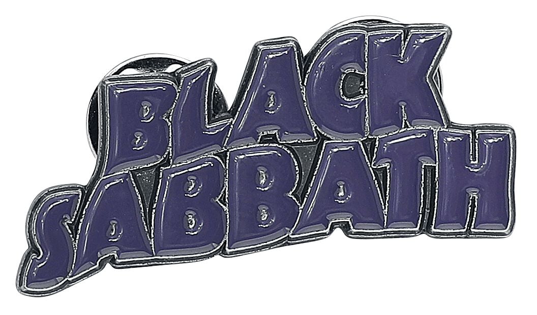 Black Sabbath Purple Wavy Logo Odznak šeríková - RockTime.cz