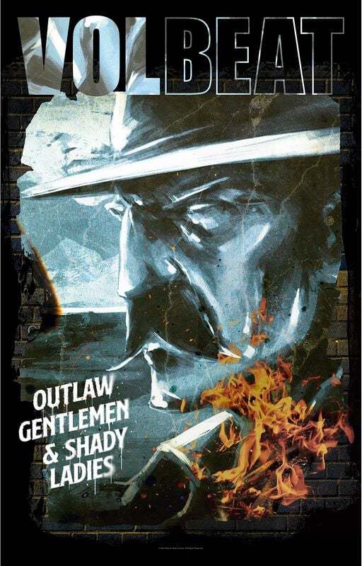 Volbeat Outlaw Gentleman Textilní plakát vícebarevný - RockTime.cz