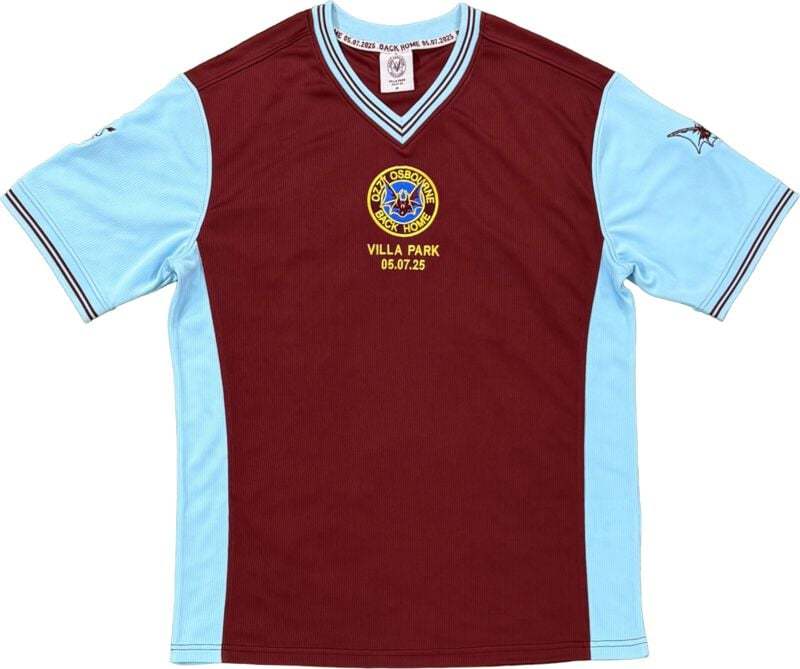 Ozzy Osbourne Ozzy X Aston Villa - Back Home- Football Shirt Dres pro fanoušky vícebarevný - RockTime.cz