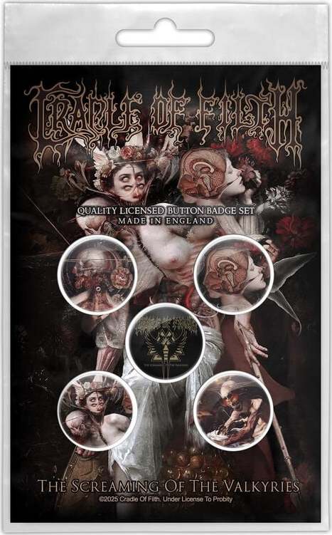 Cradle Of Filth The Screaming Of The Valkyries Odznak vícebarevný - RockTime.cz
