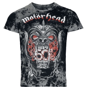 Motörhead Warpig Flames Tričko tmavě šedá - RockTime.cz