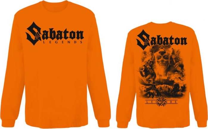 Sabaton Legends Tričko s dlouhým rukávem oranžová - RockTime.cz