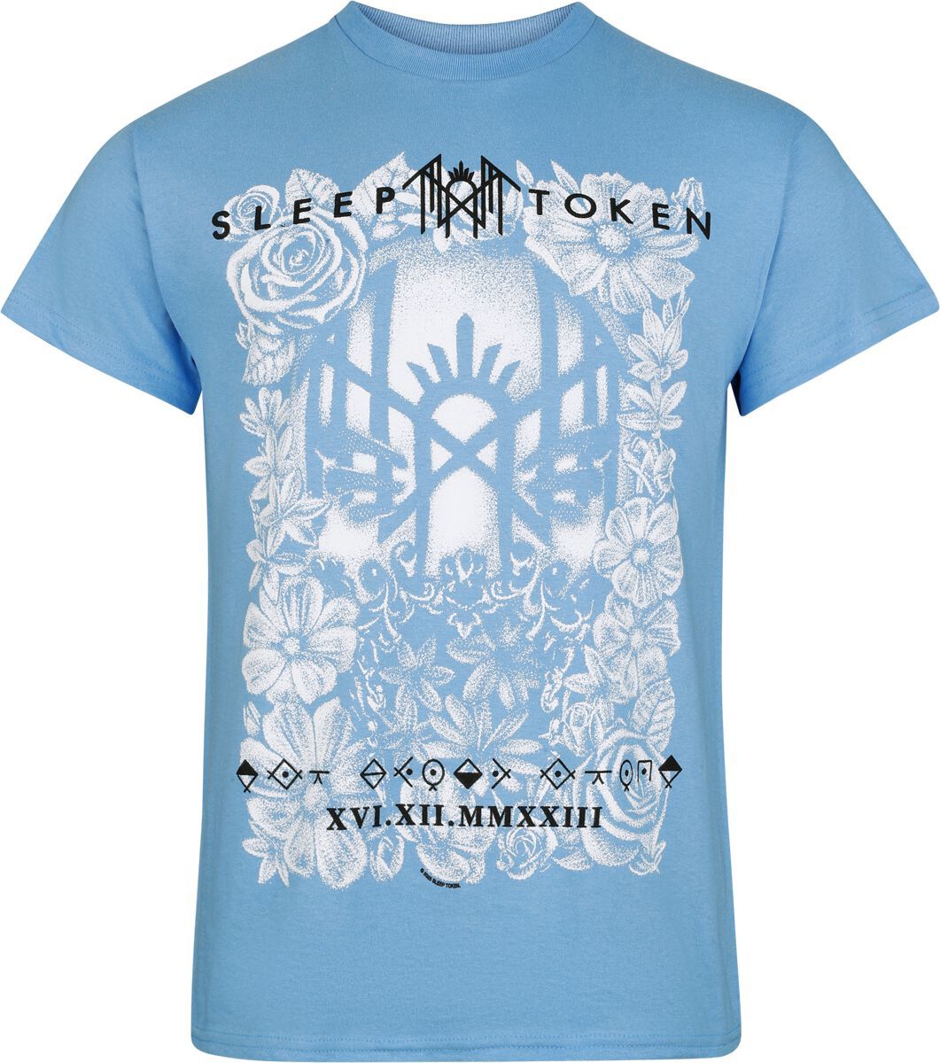 Sleep Token Vessel Flowers Tričko modrá - RockTime.cz