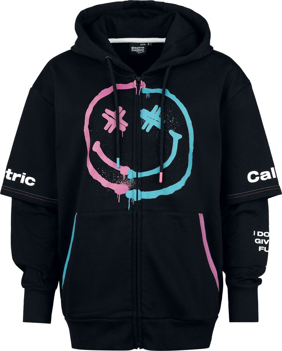 Electric Callboy EMP Signature Collection Dámská mikina s kapucí na zip černá - RockTime.cz
