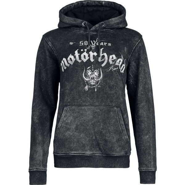 Motörhead Cracked Bull Mikina s kapucí antracitová - RockTime.cz