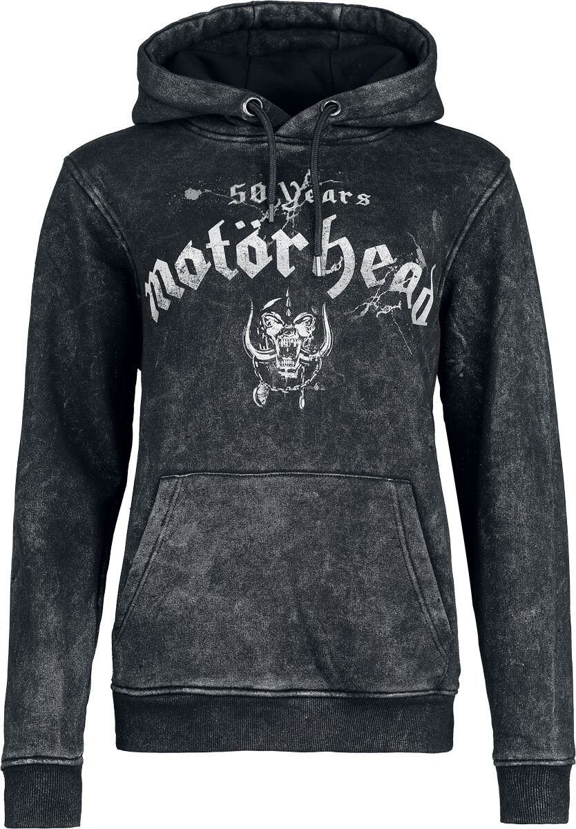 Motörhead Cracked Bull Mikina s kapucí antracitová - RockTime.cz