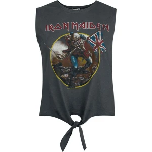 Iron Maiden Amplified Collection - Trooper Dámský top charcoal - RockTime.cz