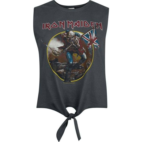 Iron Maiden Amplified Collection - Trooper Dámský top charcoal - RockTime.cz