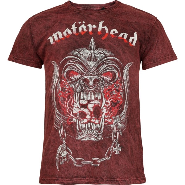 Motörhead Warpig Flames Tričko tmavě červená - RockTime.cz